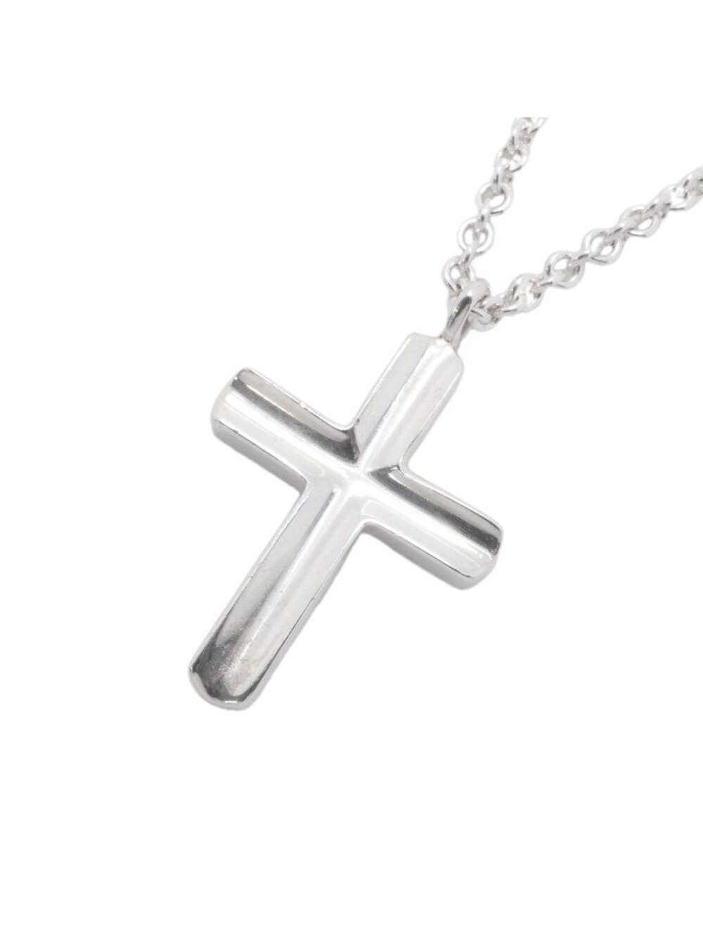 Tiffany & Co Necklace Concave Cross 925 Sterling Silver